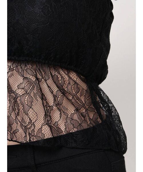 EATME（イートミー）の「BACKレースアップベアTOP（チューブトップ・レディース・ブラック/オフホワイト・FREE）」の15枚目の写真