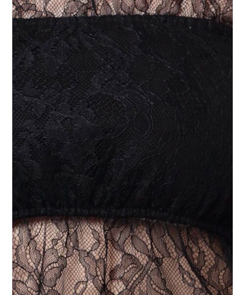 EATME（イートミー）の「BACKレースアップベアTOP（チューブトップ・レディース・ブラック/オフホワイト・FREE）」の17枚目の写真