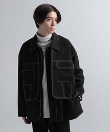 HARE | 【SETUP対応】ステッチデザインフラシブルゾン(ブルゾン)