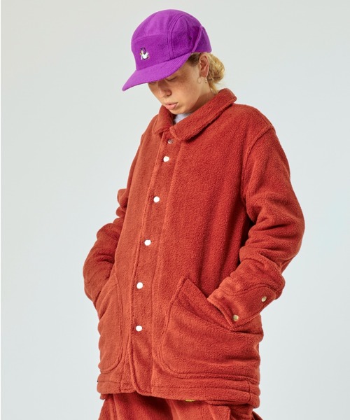 AlexanderLeeChang（アレキサンダーリーチャン）の「AlexanderLeeChang/アレキサンダーリーチャン　BLC FLEECE COVERALL JKT（カバーオール・メンズ・ブラック/ブラウン/マスタード・MEDIUM/LARGE/X-LARGE）」の2枚目の写真