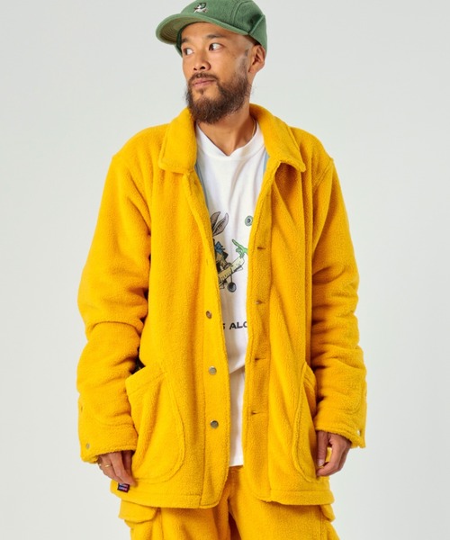 AlexanderLeeChang（アレキサンダーリーチャン）の「AlexanderLeeChang/アレキサンダーリーチャン　BLC FLEECE COVERALL JKT（カバーオール・メンズ・ブラック/ブラウン/マスタード・MEDIUM/LARGE/X-LARGE）」の3枚目の写真