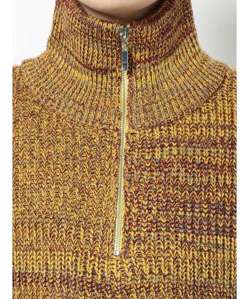 jouetie（ジュエティ）の「ルーズハーフZIPニット（ニット/セーター・レディース・ブラック/パープル/イエロー・MEDIUM）」の10枚目の写真