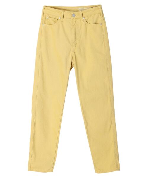 AMERICAN HOLIC（アメリカンホリック）の「マムテーパードパンツ（デニムパンツ・レディース・ナチュラル/グリーン/ライトグレー/パープル/サックスブルー/イエロー/インディゴブルー・S/M/L）」の16枚目の写真