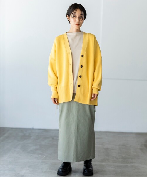 THE SHOP TK （ザ ショップ ティーケー ）の「◆【スッキリシルエット】ベイカーナロースカート（スカート・レディース・ダークブラウン/オリーブ/カーキ・12/11/13）」の8枚目の写真