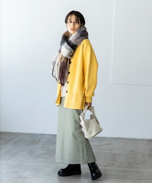 THE SHOP TK （ザ ショップ ティーケー ）の「◆【スッキリシルエット】ベイカーナロースカート（スカート・レディース・ダークブラウン/オリーブ/カーキ・12/11/13）」の17枚目の写真