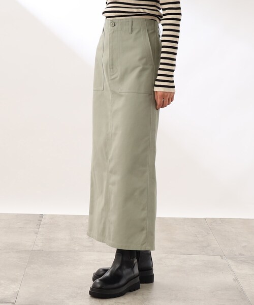 THE SHOP TK （ザ ショップ ティーケー ）の「◆【スッキリシルエット】ベイカーナロースカート（スカート・レディース・ダークブラウン/オリーブ/カーキ・12/11/13）」の19枚目の写真