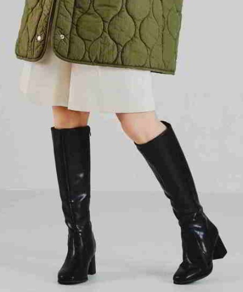 ORiental TRaffic(オリエンタルトラフィック)の「スクエアトゥヒールロングブーツ/21503(ブーツ・レディース・ベージュ/ブラック/ブラウン・S/M/L/LL/3L/SS)」の21枚目の写真