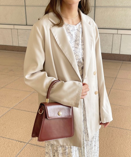 apres jour(アプレジュール)の「ロングスリーブジャケット【ZOZOTOWN限定アイテム】(テーラードジャケット・レディース・ブラック/ネイビー/ピンクベージュ/アイボリー・X-LARGE/フリー)」の6枚目の写真