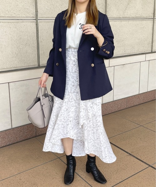 apres jour(アプレジュール)の「ロングスリーブジャケット【ZOZOTOWN限定アイテム】(テーラードジャケット・レディース・ブラック/ネイビー/ピンクベージュ/アイボリー・X-LARGE/フリー)」の10枚目の写真