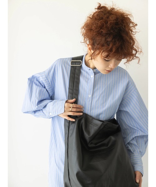 koe（コエ）の「フェイクレザーワンショルダーバッグ＊（ショルダーバッグ・レディース・ブラック/ダークグリーン/シルバー・FREE）」の8枚目の写真