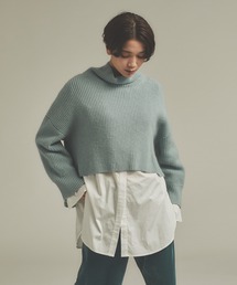 qualite | シャツレイヤードニット(ニット/セーター)