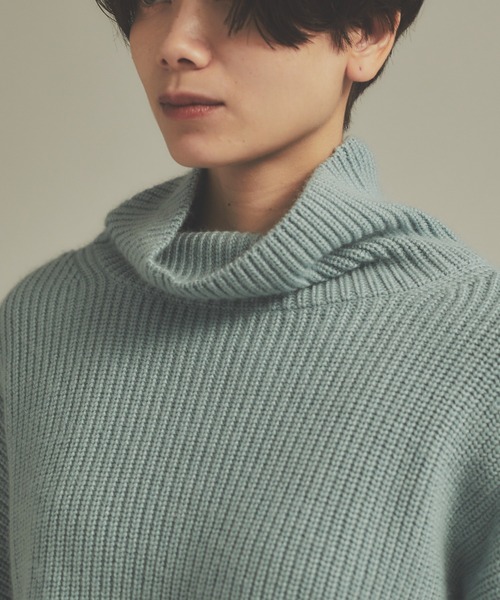 qualite（カリテ）の「シャツレイヤードニット（ニット/セーター・レディース・ブラック/ベージュ/セージグリーン・フリー）」の9枚目の写真