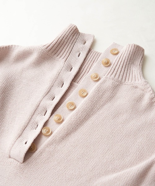 ROPE' PICNIC(ロペピクニック)の「【WEB限定】バックボタンリラックスニットワンピース(ワンピース・レディース・ブラック/ブラウン/ピンク系その他2・38)」の21枚目の写真