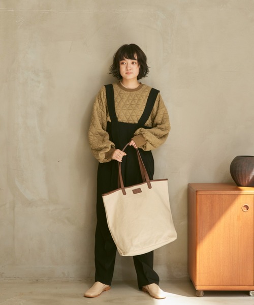 moi tytto（モイテュット）の「レザーロゴトートバッグ（トートバッグ・レディース・ベージュ/ブラウン・FREE）」の10枚目の写真