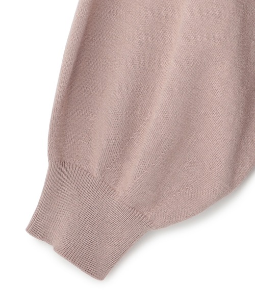 LAISSE PASSE（レッセパッセ）の「Ａラインミニニットワンピース（ワンピース・レディース・ブルー/グレイッシュベージュ/ブラック・SMALL/MEDIUM）」の14枚目の写真