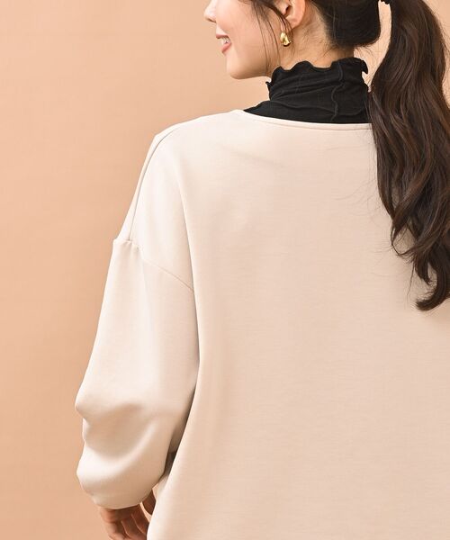rps(アールピーエス)の「パール使いダンボールカットプルオーバー(Tシャツ/カットソー・レディース・ネイビー/アイボリー・フリー)」の14枚目の写真
