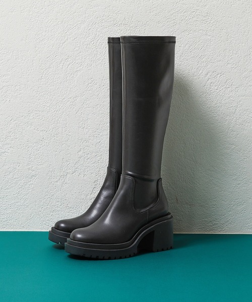 ORiental TRaffic(オリエンタルトラフィック)の「厚底ストレッチロングブーツ/21505(ブーツ・レディース・ブラック・S/M/L/LL)」の14枚目の写真
