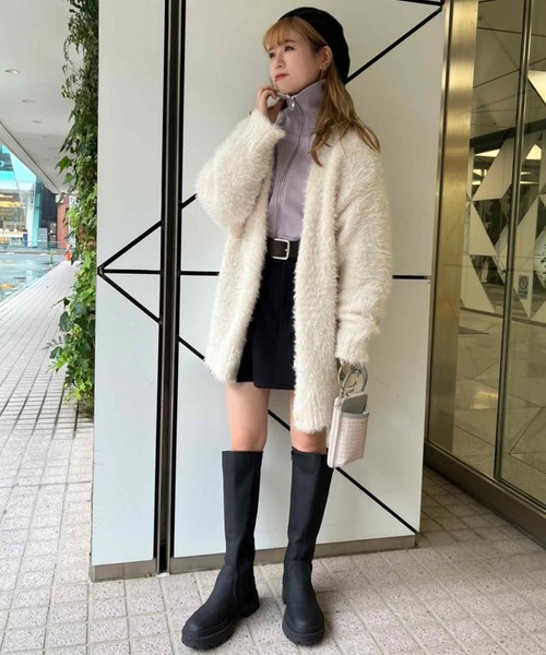 one after another NICE CLAUP(ワンアフターアナザーナイスクラップ)の「オリジナルモノグラムスマホショルダー(ショルダーバッグ・レディース・ピンク/ネイビー/アイボリー・FREE)」の4枚目の写真