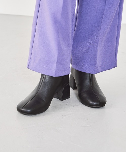 WA ORiental TRaffic（ダブルエーオリエンタルトラフィック）の「ラウンドトゥ変形ヒールブーツ 22407（ブーツ・レディース・ブラウン/ベージュ/ブラック・S/M/L/LL/3L/SS）」の5枚目の写真