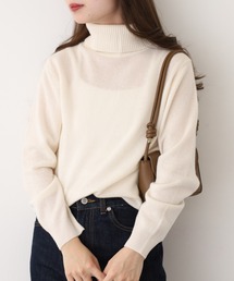 BRODIAEA 洗えるカシミヤシリーズ タートルネックニット
