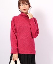 新品　ARCHIVIO レッド カシミヤニットセーター ニット/セーター（レッド/赤色系・カシミヤ）ファッション通販