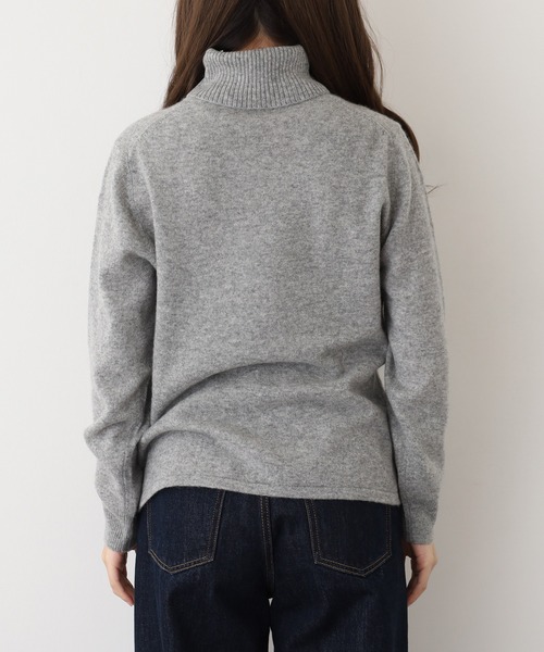 BRODIAEA 洗えるカシミヤシリーズ タートルネックニット（ニット