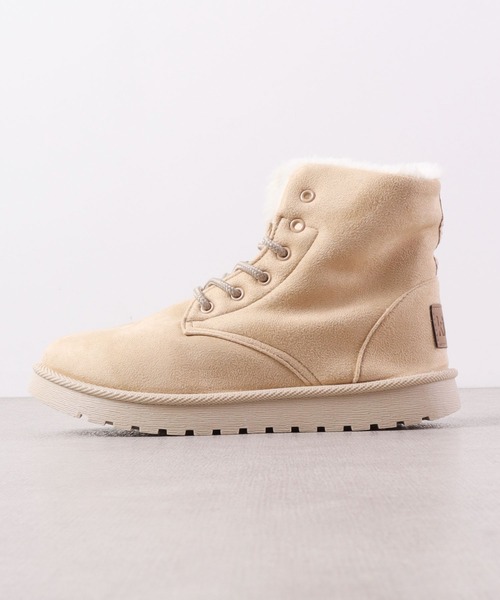 kitson(キットソン)の「KITSON フェイクファーレースブーツ(ブーツ・レディース・ブラック/グレー/ベージュ/ダークグレー・M/L/LL/S)」の15枚目の写真