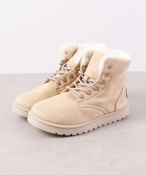 kitson(キットソン)の「KITSON フェイクファーレースブーツ(ブーツ・レディース・ブラック/グレー/ベージュ/ダークグレー・M/L/LL/S)」の13枚目の写真