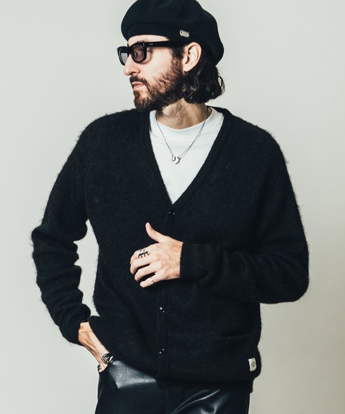 CRIMIE(クライミー)の「MOHAIR KNIT CARDIGAN / モヘア ニット カーディガン(カーディガン/ボレロ・メンズ・ブラック/ライトグレー/グリーン・M/L/XXL/S/XL)」の12枚目の写真