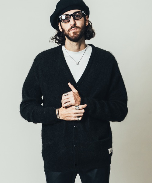 CRIMIE(クライミー)の「MOHAIR KNIT CARDIGAN / モヘア ニット カーディガン(カーディガン/ボレロ・メンズ・ブラック/ライトグレー/グリーン・M/L/XXL/S/XL)」の19枚目の写真