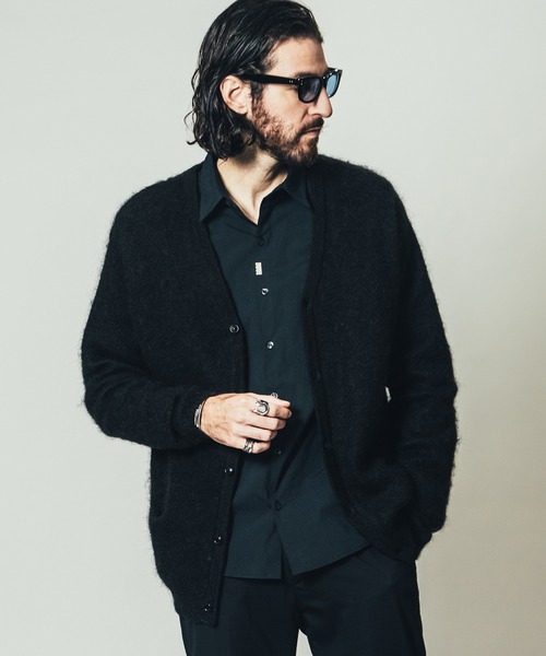 CRIMIE(クライミー)の「MOHAIR KNIT CARDIGAN / モヘア ニット カーディガン(カーディガン/ボレロ・メンズ・ブラック/ライトグレー/グリーン・M/L/XXL/S/XL)」の17枚目の写真