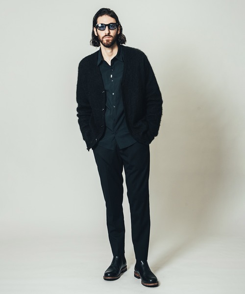 CRIMIE(クライミー)の「MOHAIR KNIT CARDIGAN / モヘア ニット カーディガン(カーディガン/ボレロ・メンズ・ブラック/ライトグレー/グリーン・M/L/XXL/S/XL)」の8枚目の写真