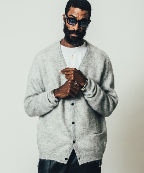 CRIMIE(クライミー)の「MOHAIR KNIT CARDIGAN / モヘア ニット カーディガン(カーディガン/ボレロ・メンズ・ブラック/ライトグレー/グリーン・M/L/XXL/S/XL)」の16枚目の写真
