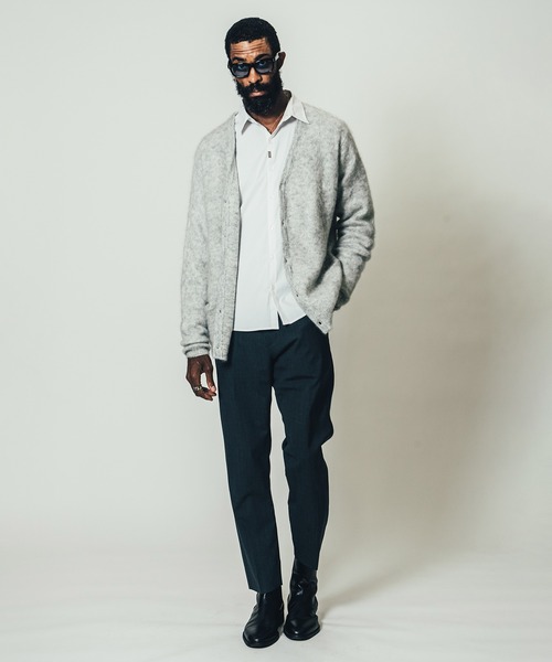 CRIMIE(クライミー)の「MOHAIR KNIT CARDIGAN / モヘア ニット カーディガン(カーディガン/ボレロ・メンズ・ブラック/ライトグレー/グリーン・M/L/XXL/S/XL)」の14枚目の写真