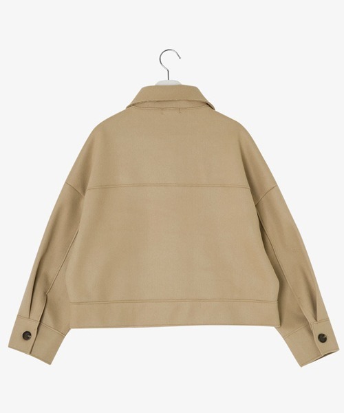 SONA(ソナ)の「SONYUNARA カラークロップコート(ダウンジャケット/コート・レディース・ベージュ・FREE)」の14枚目の写真