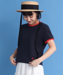 CHILD WOMAN | オーガニックコットンパイル バイカラー半袖プルオーバー(Tシャツ/カットソー)