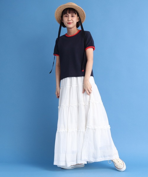 売れ筋商品|||CHILD WOMAN チャイルドウーマン オーガニックコットンパイル バイカラー半袖プルオーバー 楽天市場】CHILD WOMAN チャイルドウーマン オーガニック
