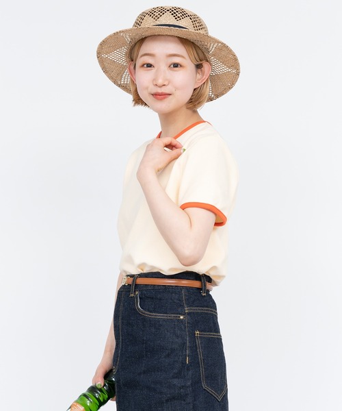 売れ筋商品|||CHILD WOMAN チャイルドウーマン オーガニックコットンパイル バイカラー半袖プルオーバー 楽天市場】CHILD WOMAN チャイルドウーマン オーガニック