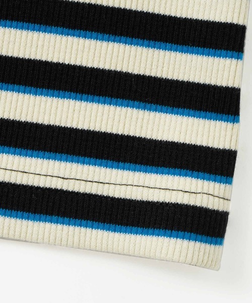 X-girl（エックスガール）の「MULTI STRIPE COMPACT DRESS（ワンピース・レディース・オリーブ/ブラック/ピンク・S/M）」の13枚目の写真