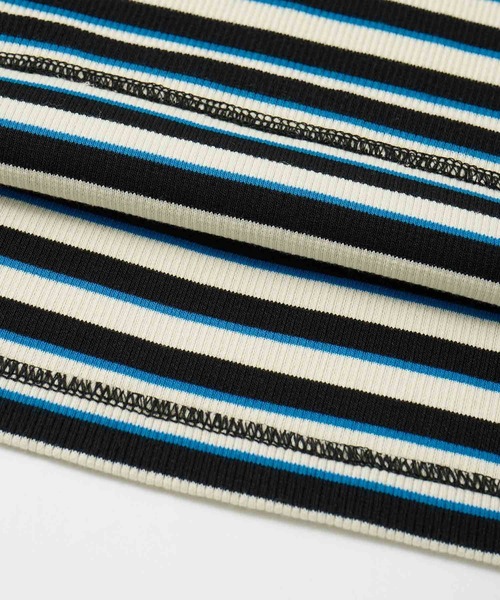 X-girl（エックスガール）の「MULTI STRIPE COMPACT DRESS（ワンピース・レディース・オリーブ/ブラック/ピンク・S/M）」の14枚目の写真