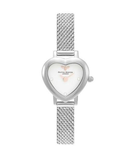 OLIVIA BURTON(オリビアバートン)の「「OLIVIA BURTON/オリビアバートン」 ミーン トゥ ビー ミニ シルバーメッシュベルト 22mm ハート型 腕時計(アナログ腕時計・レディース・シルバー・FREE)」の11枚目の写真