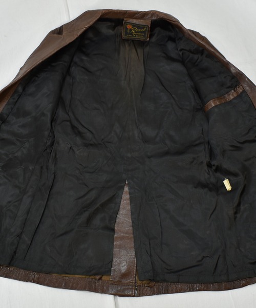 VINTAGE(ヴィンテージ)の「【ヴィンテージ古着】60s REED sports wear レザーテーラードジャケット(テーラードジャケット・メンズ・ブラウン・LARGE)」の6枚目の写真