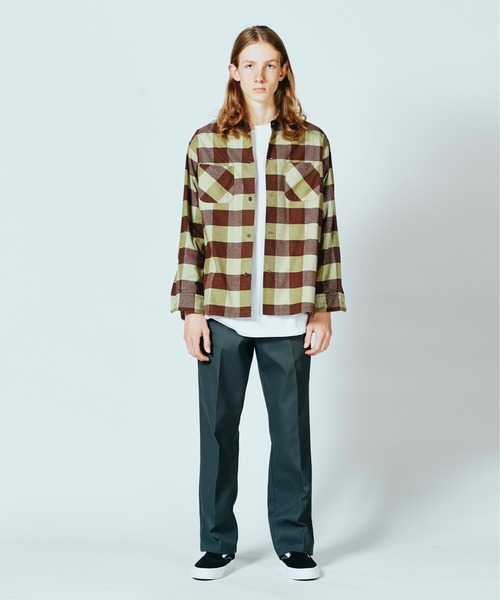 C.E.L.STORE（セルストア）の「DAN RIVER/ダンリバー CHECK BOX SHIRTS チェックボックスシャツユニセックス（シャツ/ブラウス・メンズ・ブラウン/ピンク・MEDIUM/LARGE）」の4枚目の写真