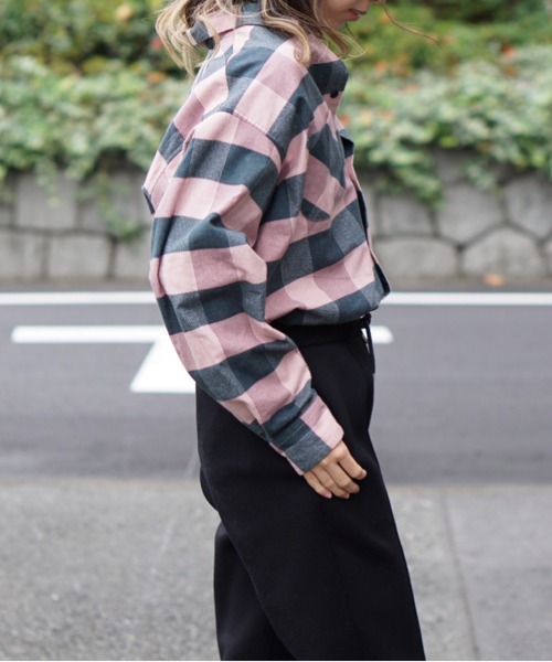 C.E.L.STORE（セルストア）の「DAN RIVER/ダンリバー CHECK BOX SHIRTS チェックボックスシャツユニセックス（シャツ/ブラウス・メンズ・ブラウン/ピンク・MEDIUM/LARGE）」の22枚目の写真