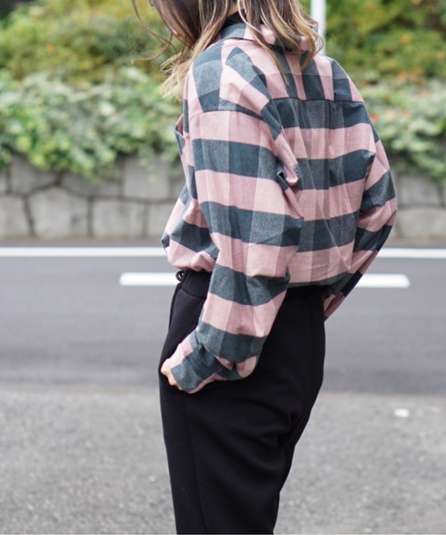 C.E.L.STORE（セルストア）の「DAN RIVER/ダンリバー CHECK BOX SHIRTS チェックボックスシャツユニセックス（シャツ/ブラウス・メンズ・ブラウン/ピンク・MEDIUM/LARGE）」の21枚目の写真