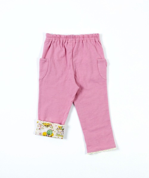 KP（ケーピー）の「デニム風ニットツイル裾ロールアップ7分丈