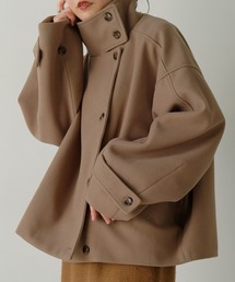 スタンドネックショートコート