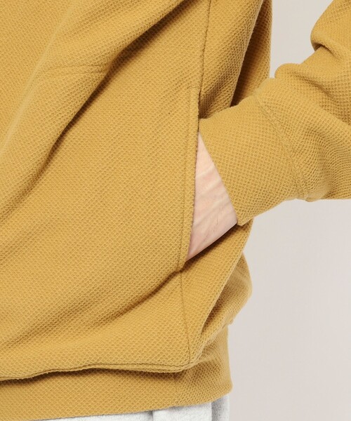 coen（コーエン）の「ドビーフリーススタンドカラープルオーバースウェット（スウェット・メンズ・ブラック/マスタード/ダークグリーン・S/M/L/XL）」の19枚目の写真