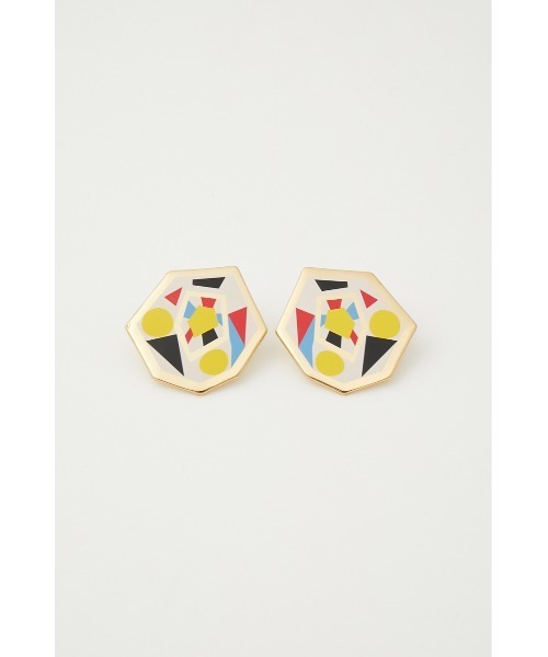 SLY(スライ)の「GEOMETRIC PAINT EARRING ジオメトリック ペイント イヤリング(イヤリング・レディース・シルバー/ゴールド・FREE)」の15枚目の写真