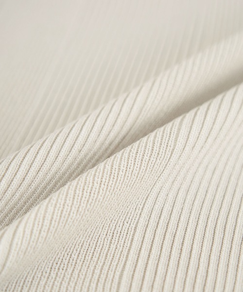 ROPE' PICNIC（ロペピクニック）の「UVカット・洗濯機OK/スクエアネックニットタンクトップ（タンクトップ・レディース・ブラック/ホワイト系その他5/ライトグレー・38）」の9枚目の写真